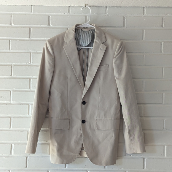 Club Monaco Men's Cream Blazer